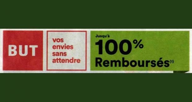 BUT : 18 Articles 100% Remboursés en 2 Bons