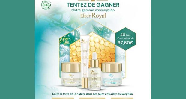 40 lots de produits de soins Gammes Elixir Royal offerts