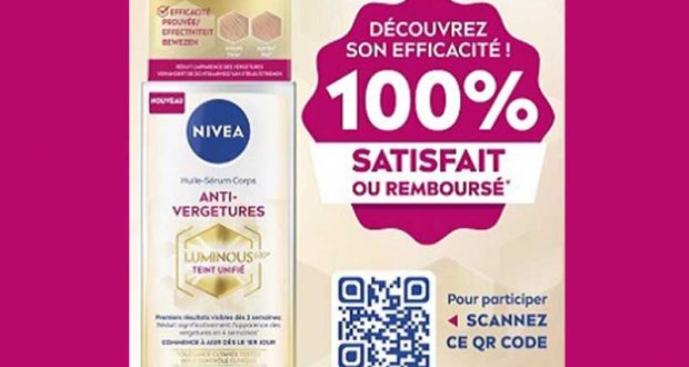 Huile-Serum Corps Anti-Vergétures Luminous 630 NIVEA 100% Remboursé