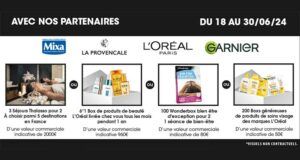 200 box de produits de soins visage offertes