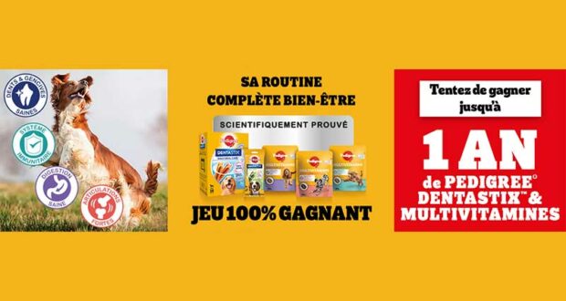200 lots PEDIGREE à remporter