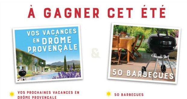 50 barbecues à charbon de bois offerts (valeur unitaire 110 euros)