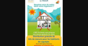 Distribution gratuite de kits de détection du Radon