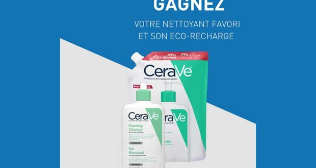 30 lots de 2 produits de soin CeraVe offerts (35€ chaque)