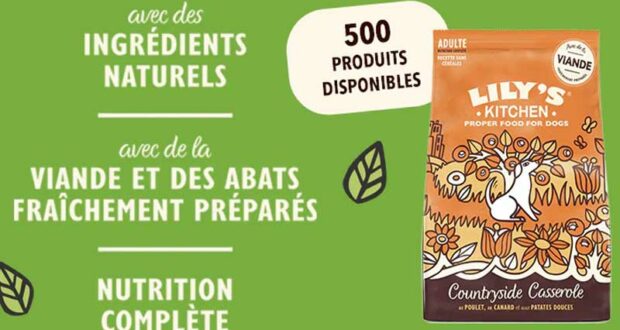 500 sacs de croquettes Countryside Casserole Lily’s Kitchen à tester