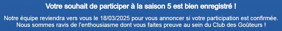 Aldi Club des Goûteurs 2025
