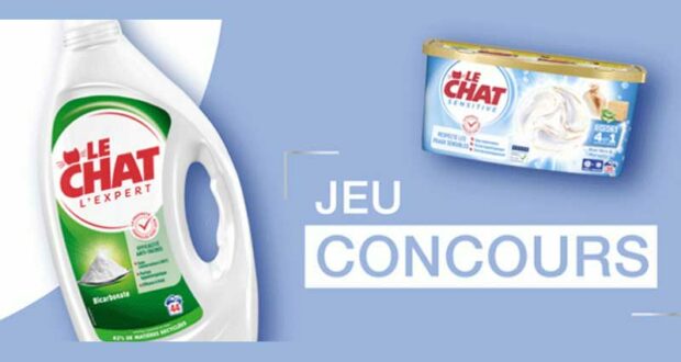 20 bons d'achat lessives Le Chat de 10€ à gagner