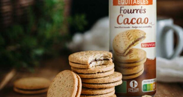 70 Paquets de biscuits fourrés au chocolat Jardin BiO étic à tester