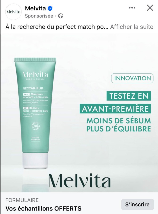 Masque Exfoliant 3-en-1 Nectar Pur Melvita
