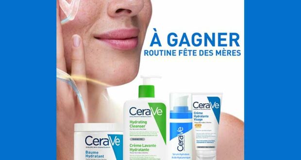 30 routines de 4 produits de soin Cerave à gagner (64€ chaque)