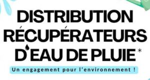 Distribution Gratuite de Récupérateurs d'Eau de Pluie 500L