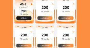 Distribution gratuite de mi-points - Récompense quotidienne