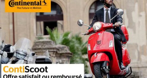 Pneus ContiScoot Continental 100% remboursés