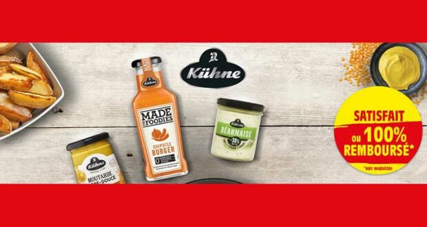 Produit Sauce Kühne 100% Remboursé