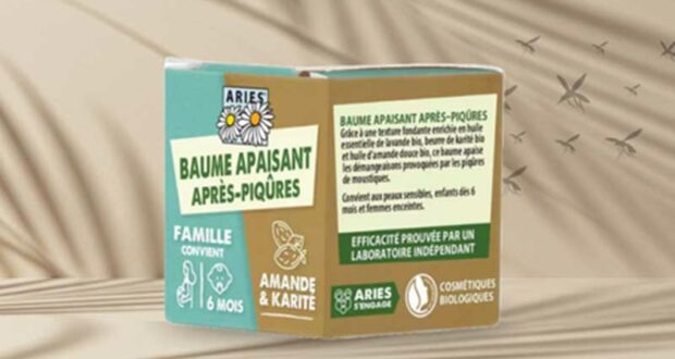 60 Baume famille après-piqûre moustiques de ARIES à tester