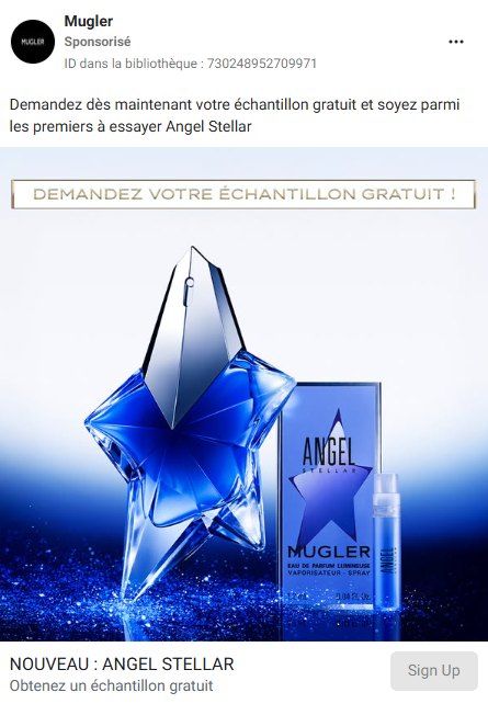 parfum lumineuse Angel Stellar de Mugler