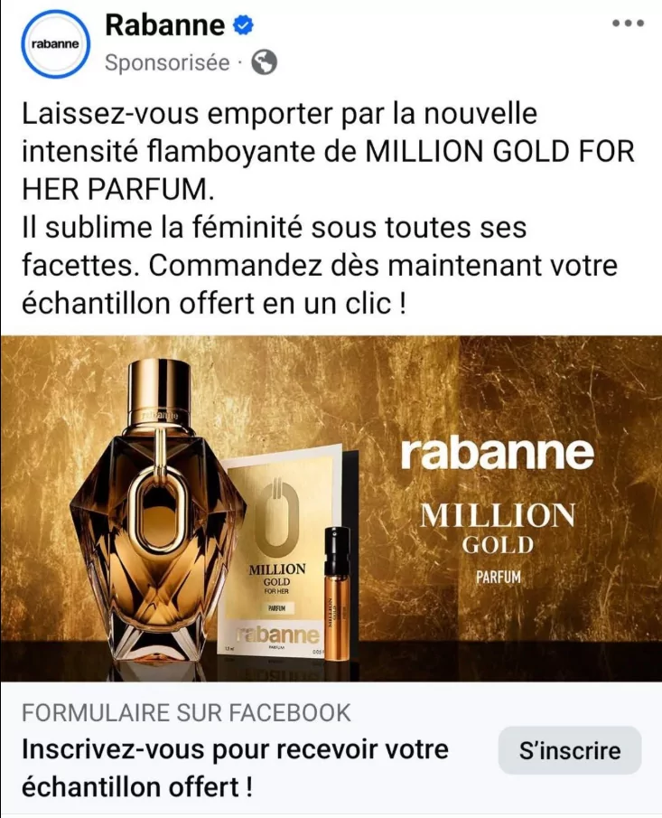 Parfum Million Gold For Here Paco Rabanne