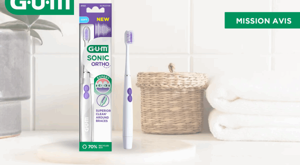 20 Brosses à dents GUM SONIC ORTHO à tester