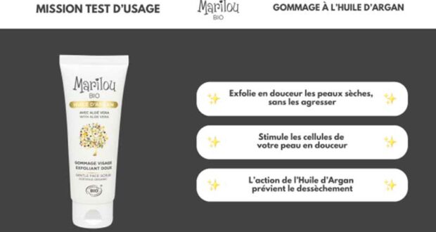 30 gommages à l’huile d’argan Marilou Bio à tester