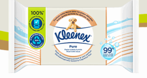 Échantillons gratuits de papier toilette humide Kleenex Pure