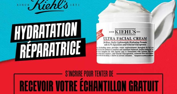 10 000 Échantillons gratuits de la Crème Ultra Facial de Kiehl’s