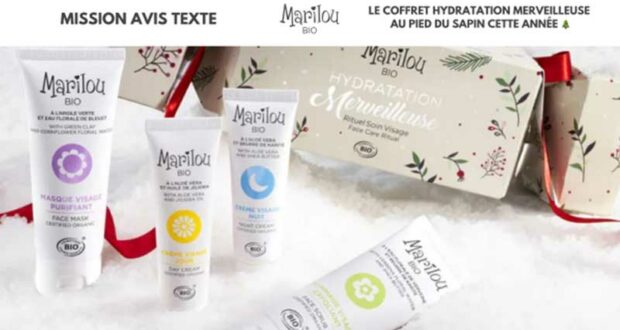 30 Coffret Hydratation Merveilleuse Marilou Bio à tester