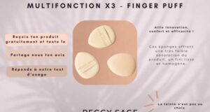 60 Mini éponges visage multifonction x3 finger puff à tester