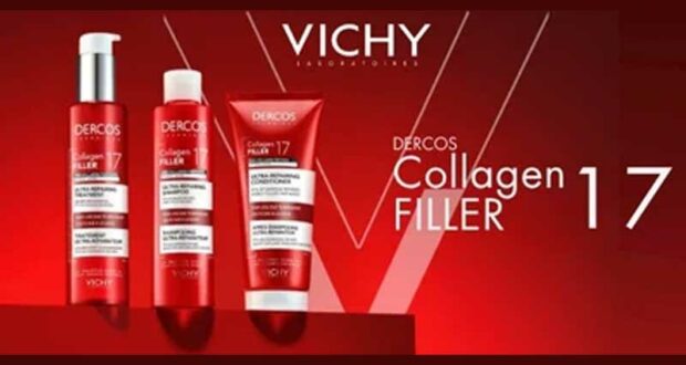 180 Routines Capillaire au Collagène DERCOS Collagen 17 Filler Vichy offertes