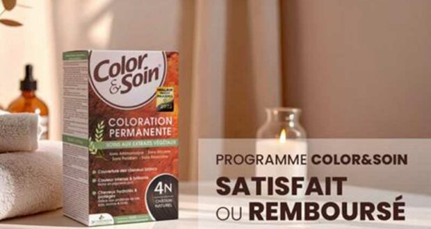 Coloration Color & Soin Les Trois Chênes 100% remboursé