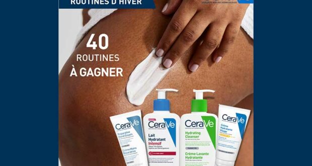 40 lots de 4 produits de soin Cerave à gagner