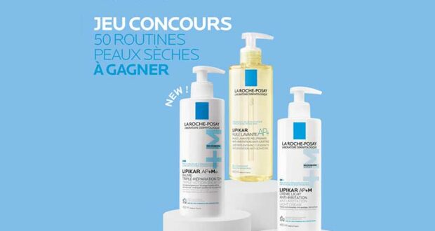 50 routines de 3 soins Lipikar La Roche-Posay offertes