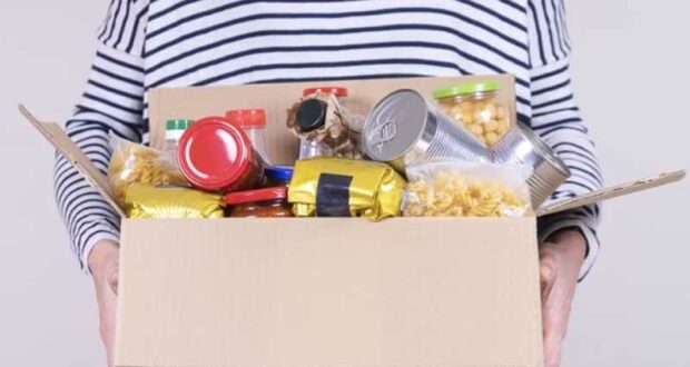 Distribution gratuite de denrées sèches