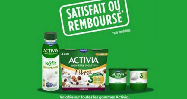 Produit ACTIVIA 100% Remboursé