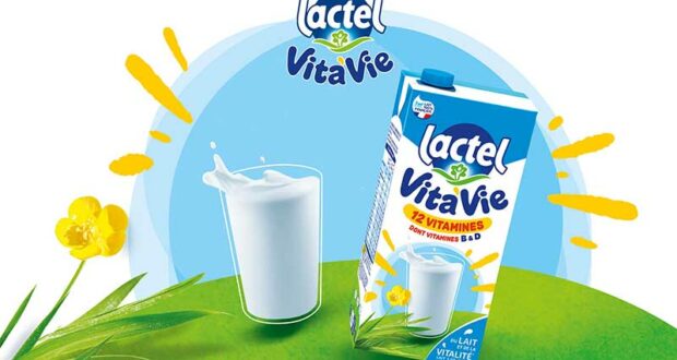 1000 lots de 2 briques du Lait Lactel Vita’Vie offerts