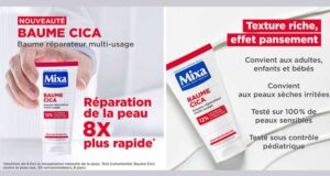 1500 Nouveau Baume Cica Mixa à tester gratuitement