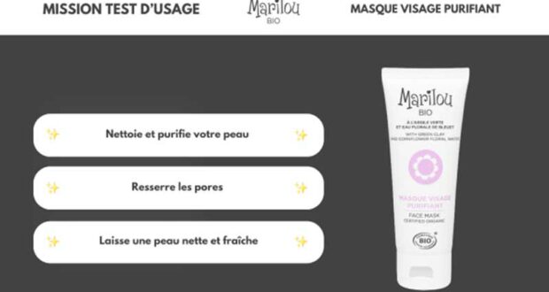 30 Masques Visage Purifiants Marilou Bio à tester