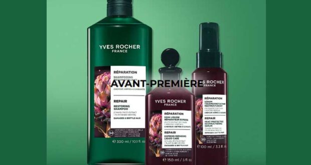 600 soins capillaires Réparation Yves Rocher à tester