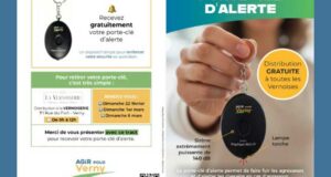 Distribution gratuite de porte-clé d'alerte anti-agression