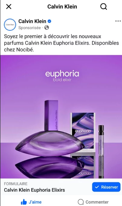 Parfum Euphoria Elixirs collection Calvin Klein