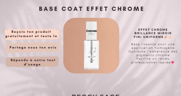 60 Base coat effet chrome Peggy Sage à tester