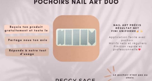 60 Pochoir nail art duo Peggy Sage à tester