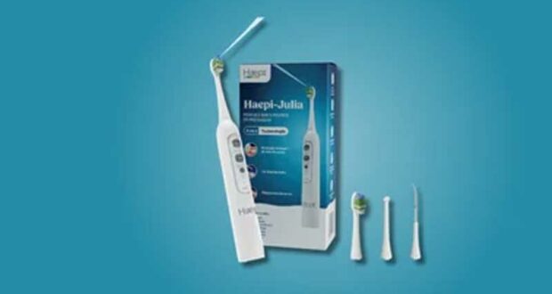 80 Brosse à dents électrique Haepi Julia offertes