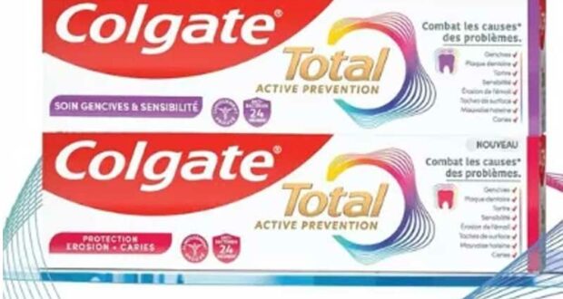 Échantillons Gratuits du Dentifrice Colgate Total Active Prevention