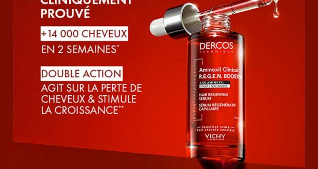 100 Sérum R.E.G.E.N. Booster de Vichy Dercos à tester