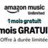 4 mois gratuits à Amazon Music Unlimited