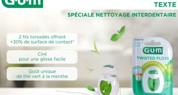 50 fils dentaires GUM TWISTED FLOSS à tester