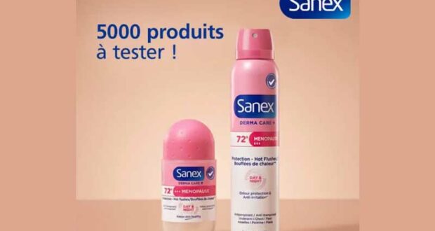 5000 Échantillons Gratuits Sanex Anti-transpirants