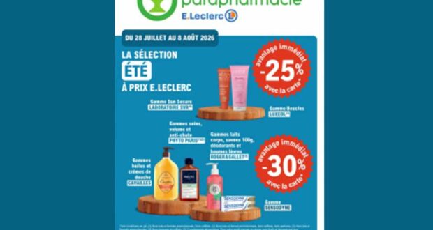 Catalogue E.Leclerc du 28 juillet au 08 août 2026