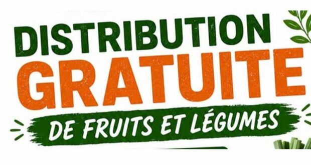 Distribution Gratuite de Divers Fruits et de Légumes