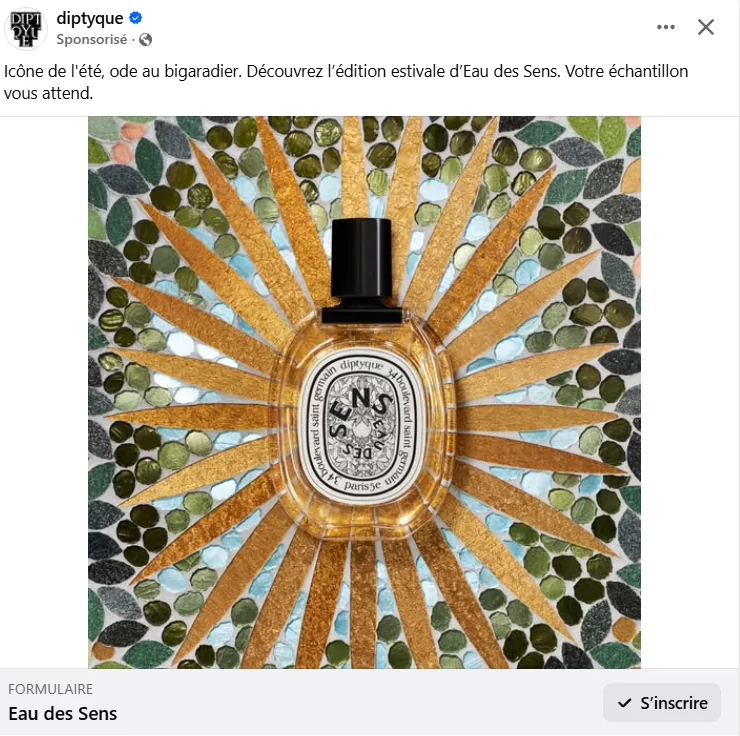 Parfum Eau des Sens de Diptyque Paris